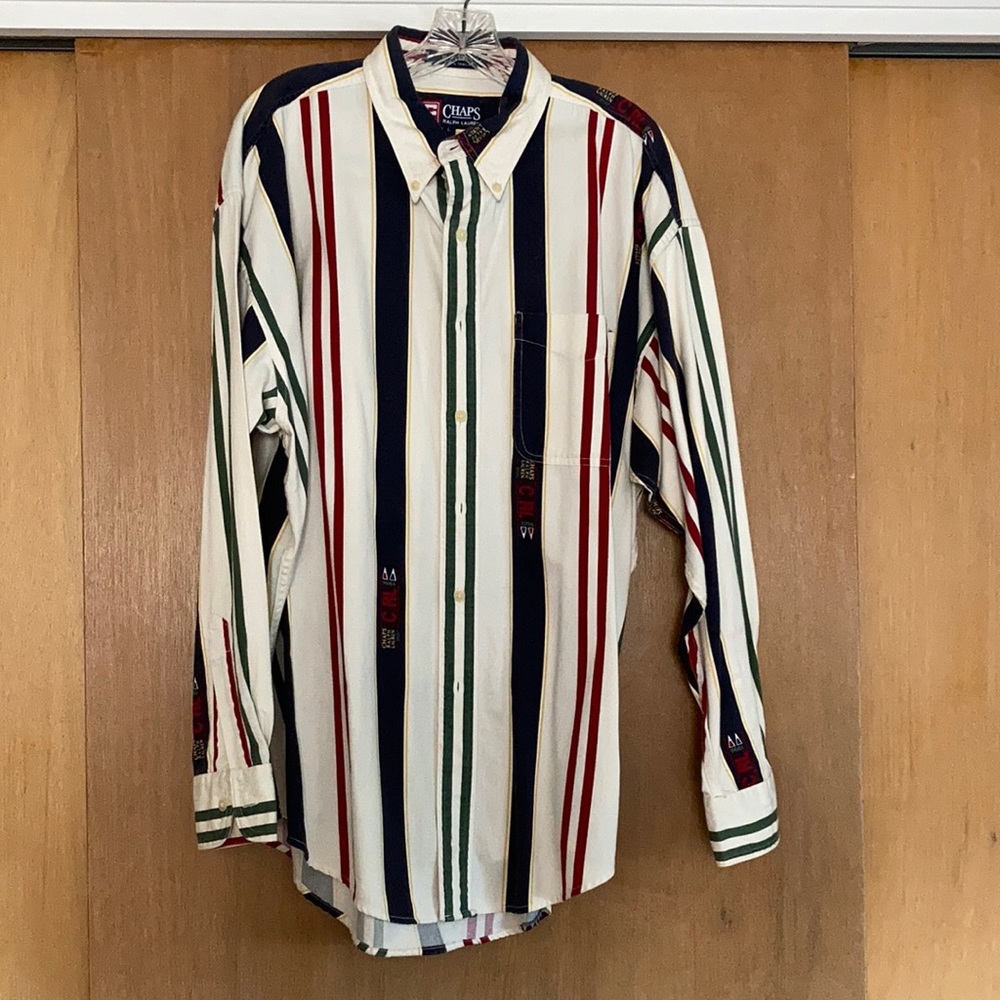 Chaps by Ralph Lauren striped button down Oxford